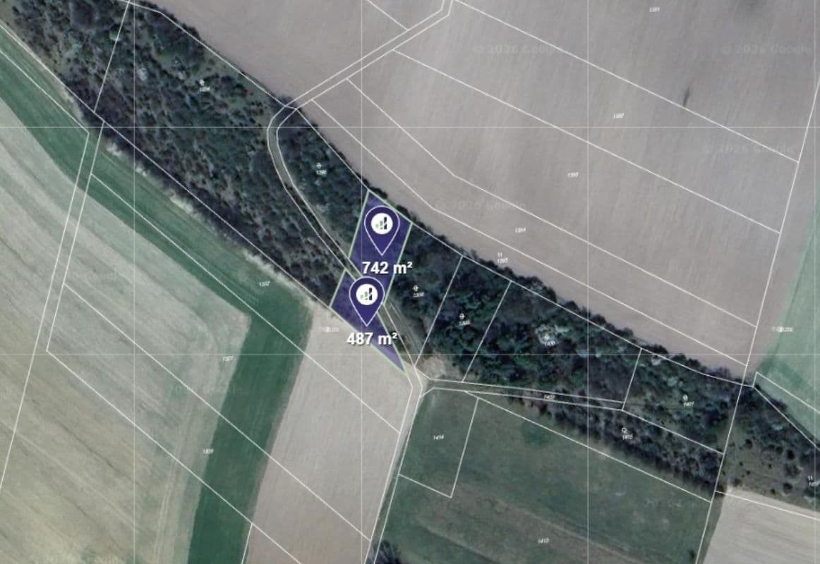 plot for sale, 1,229 m², Prostřední Poříčí, Jihomoravský Region plot for sale, 1,229 m², Prostřední Poříčí, Jihomoravský Region