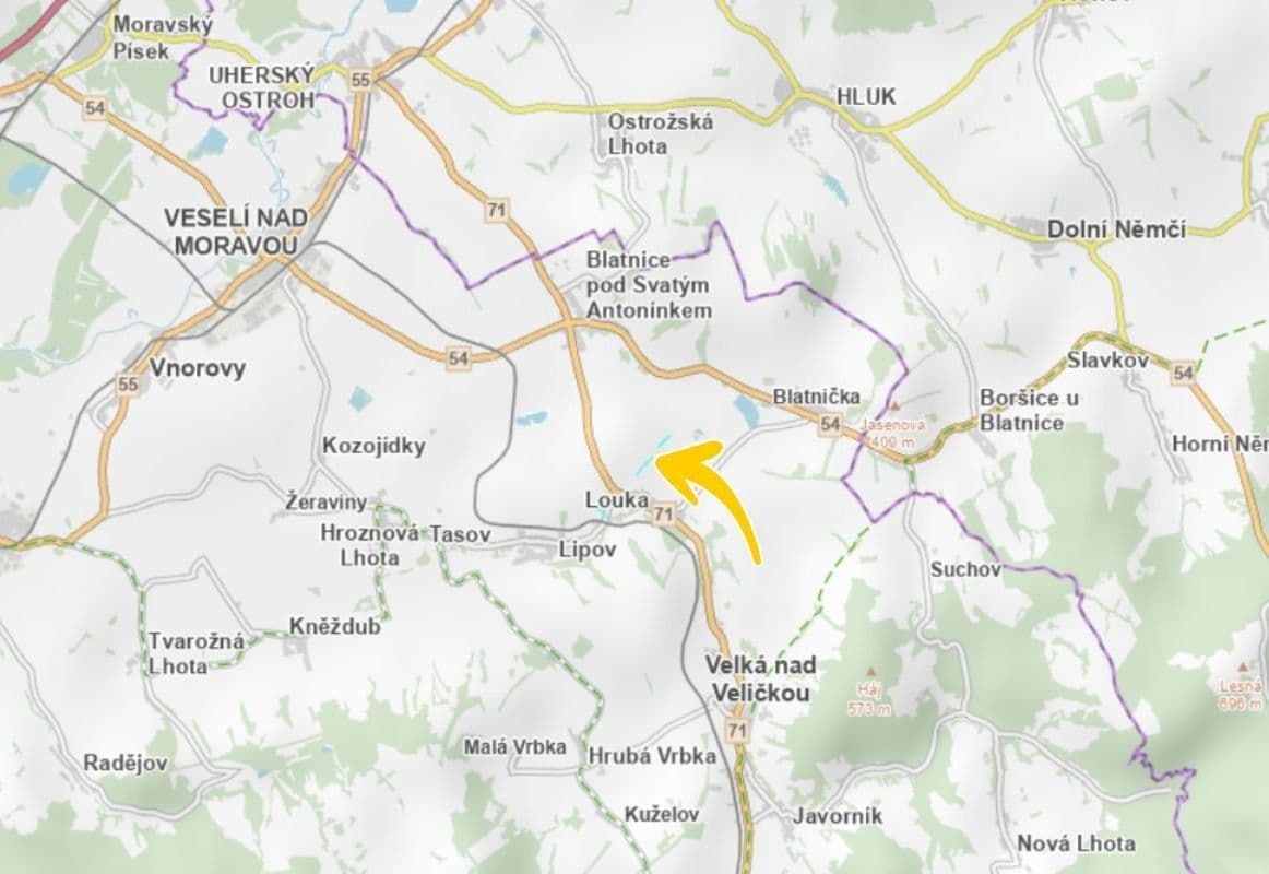 plot for sale, 3,797 m², Louka, Jihomoravský Region plot for sale, 3,797 m², Louka, Jihomoravský Region