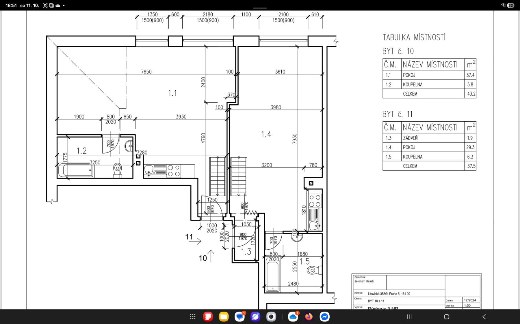 2 bedroom with open-plan kitchen flat for sale, 91 m², Litovická, Prague, Prague 2 bedroom with open-plan kitchen flat for sale, 91 m², Litovická, Prague, Prague