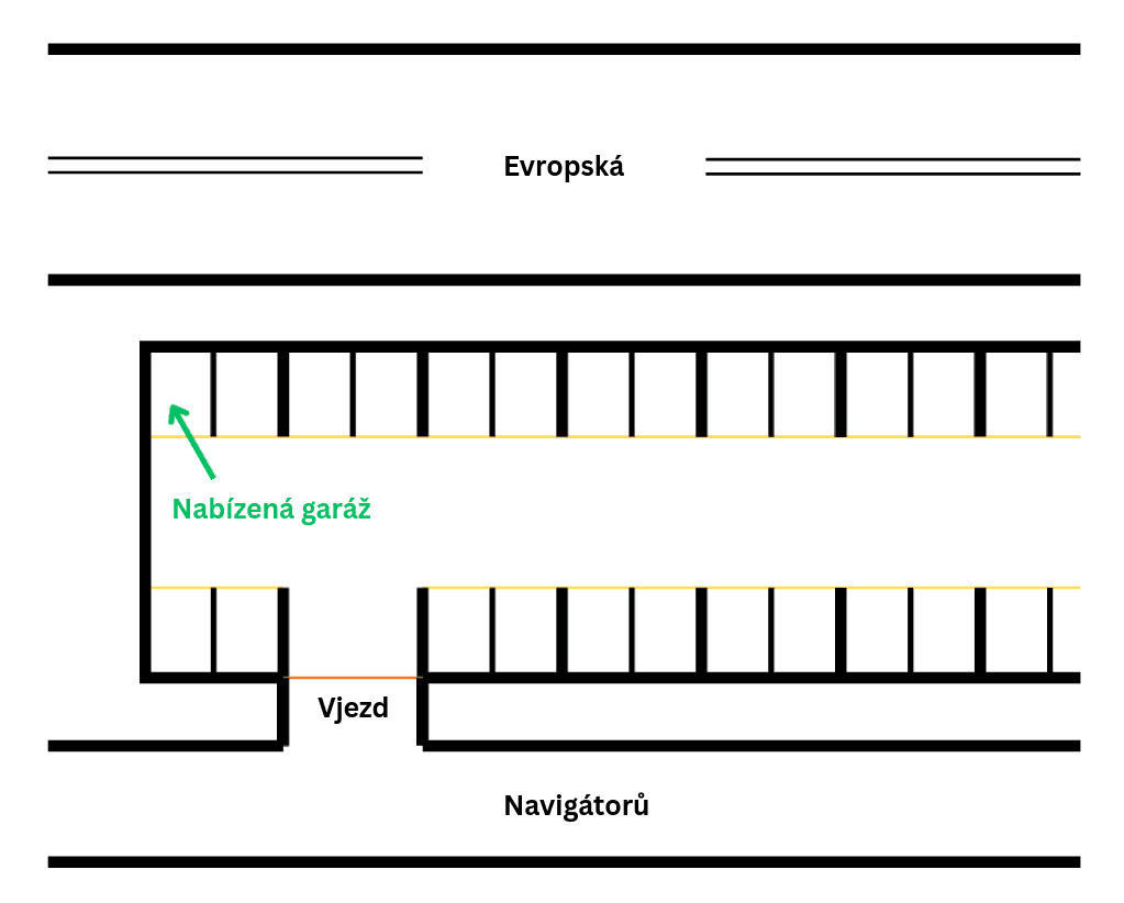 garage to rent, 18 m², Navigátorů, Prague, Prague garage to rent, 18 m², Navigátorů, Prague, Prague
