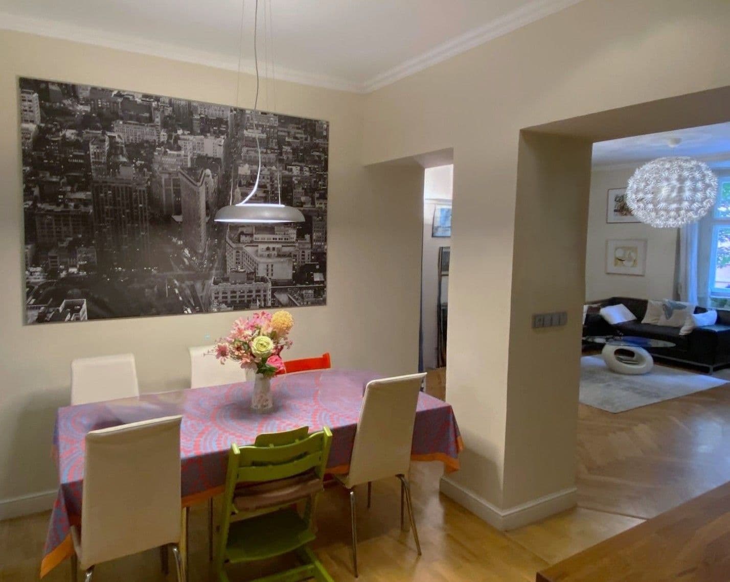 3 bedroom with open-plan kitchen flat to rent, 113 m², Křížkovského, Prague, Prague 3 bedroom with open-plan kitchen flat to rent, 113 m², Křížkovského, Prague, Prague