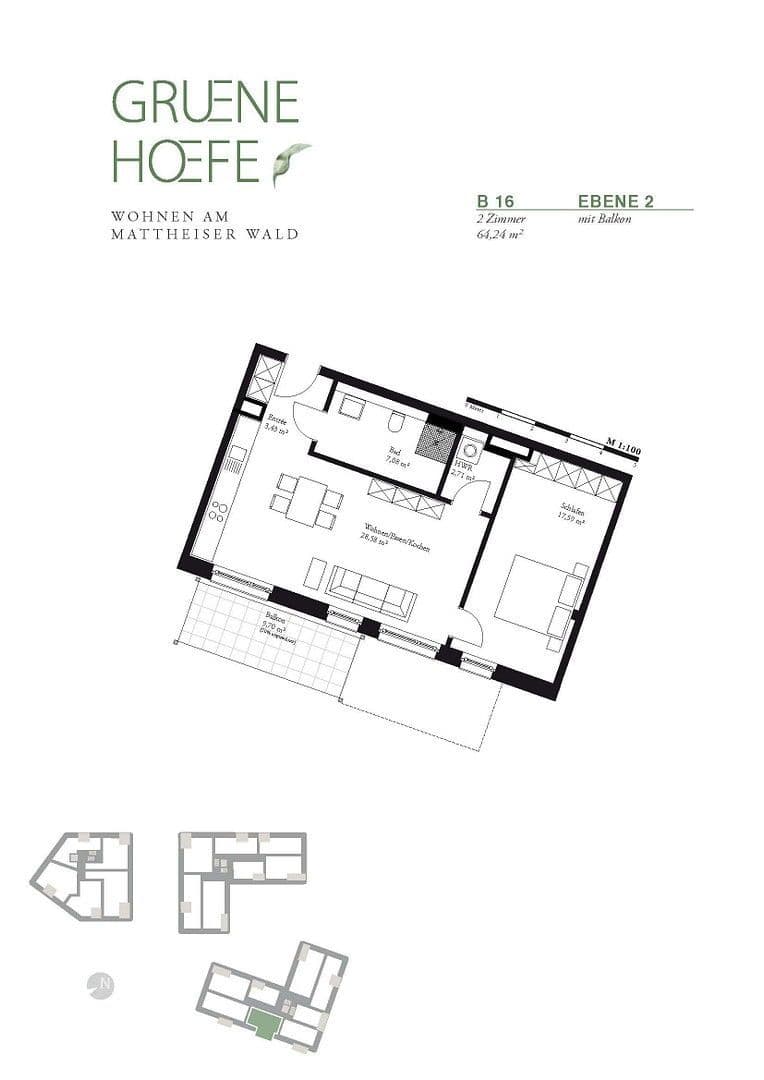 2 bedroom flat to rent, 65 m², Am Mattheiser Wald 12, Trier, Rhineland-Palatinate 2 bedroom flat to rent, 65 m², Am Mattheiser Wald 12, Trier, Rhineland-Palatinate