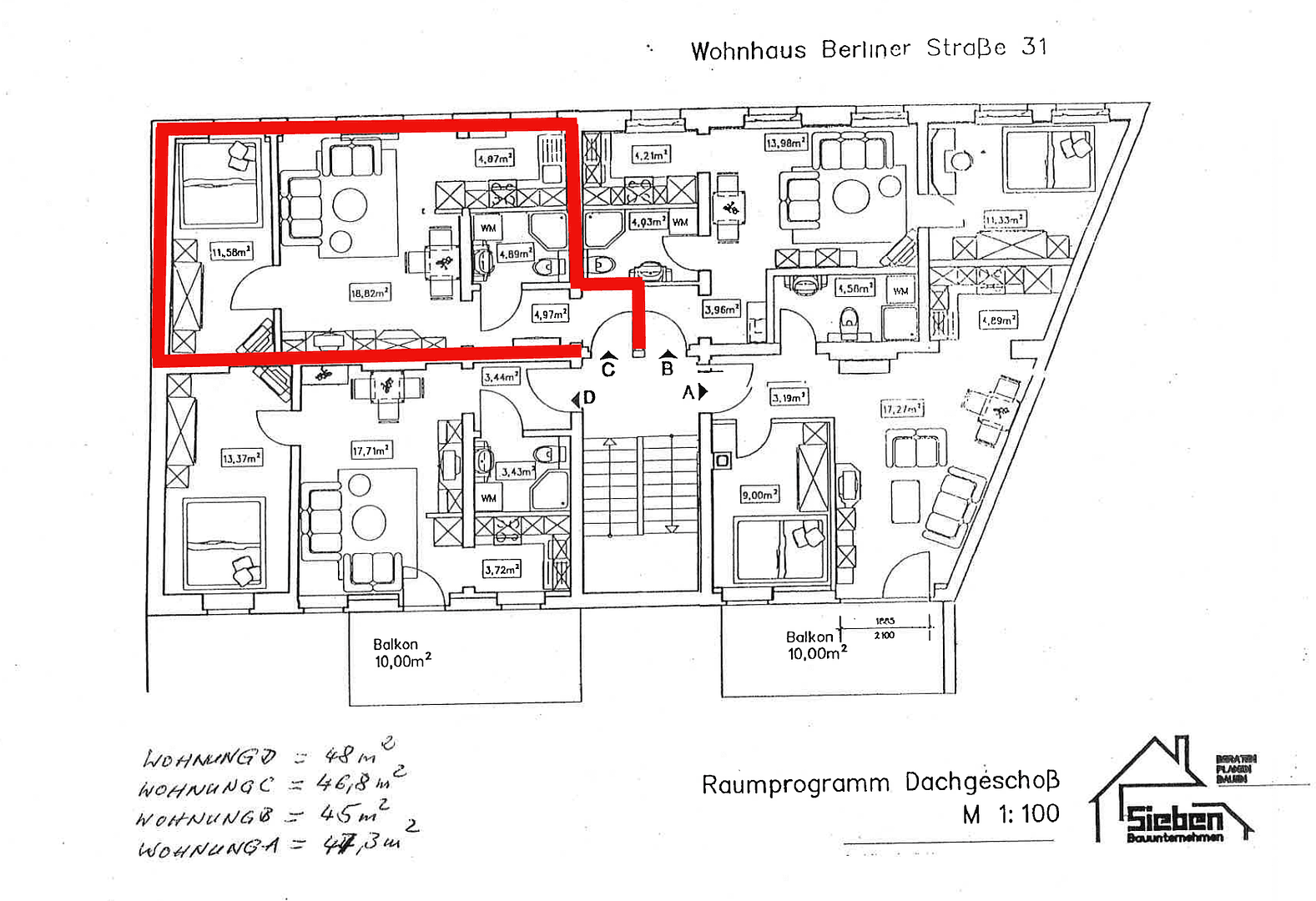 2 bedroom flat to rent, 49 m², Cottbus, Brandenburg 2 bedroom flat to rent, 49 m², Cottbus, Brandenburg