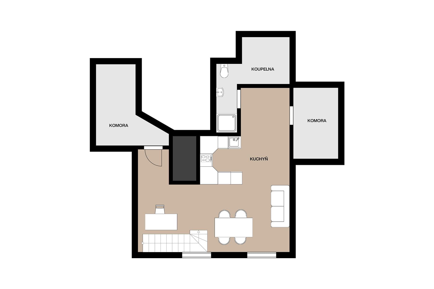 4 bedroom flat for sale, 138 m², Vršovické náměstí, Prague, Prague 4 bedroom flat for sale, 138 m², Vršovické náměstí, Prague, Prague