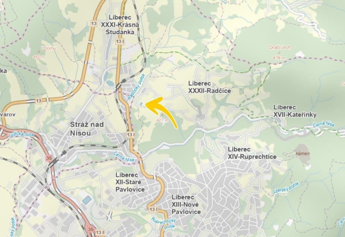 plot for sale, 1,000 m², Liberec, Liberecký Region plot for sale, 1,000 m², Liberec, Liberecký Region