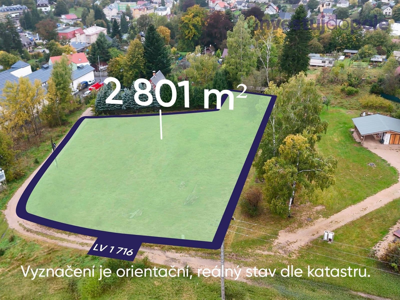 plot for sale, 2,801 m², Lučany nad Nisou, Liberecký Region plot for sale, 2,801 m², Lučany nad Nisou, Liberecký Region