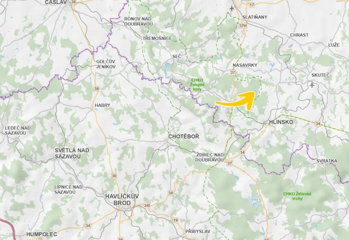 plot for sale, 5,045 m², Včelákov, Pardubický Region plot for sale, 5,045 m², Včelákov, Pardubický Region