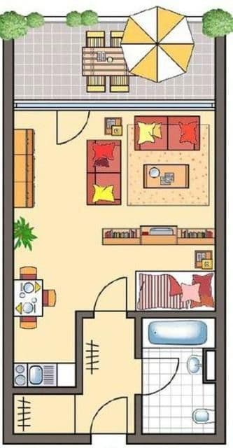 1 bedroom flat to rent, 40 m², Gartenstraße 2, Waldbronn, Baden-Württemberg 1 bedroom flat to rent, 40 m², Gartenstraße 2, Waldbronn, Baden-Württemberg