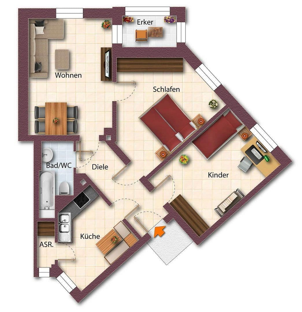 3 bedroom flat to rent, 78 m², Nöthnitzer Straße 36, Dresden, Saxony 3 bedroom flat to rent, 78 m², Nöthnitzer Straße 36, Dresden, Saxony
