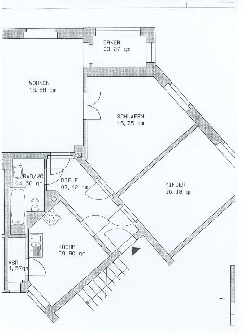 3 bedroom flat to rent, 78 m², Nöthnitzer Straße 36, Dresden, Saxony 3 bedroom flat to rent, 78 m², Nöthnitzer Straße 36, Dresden, Saxony