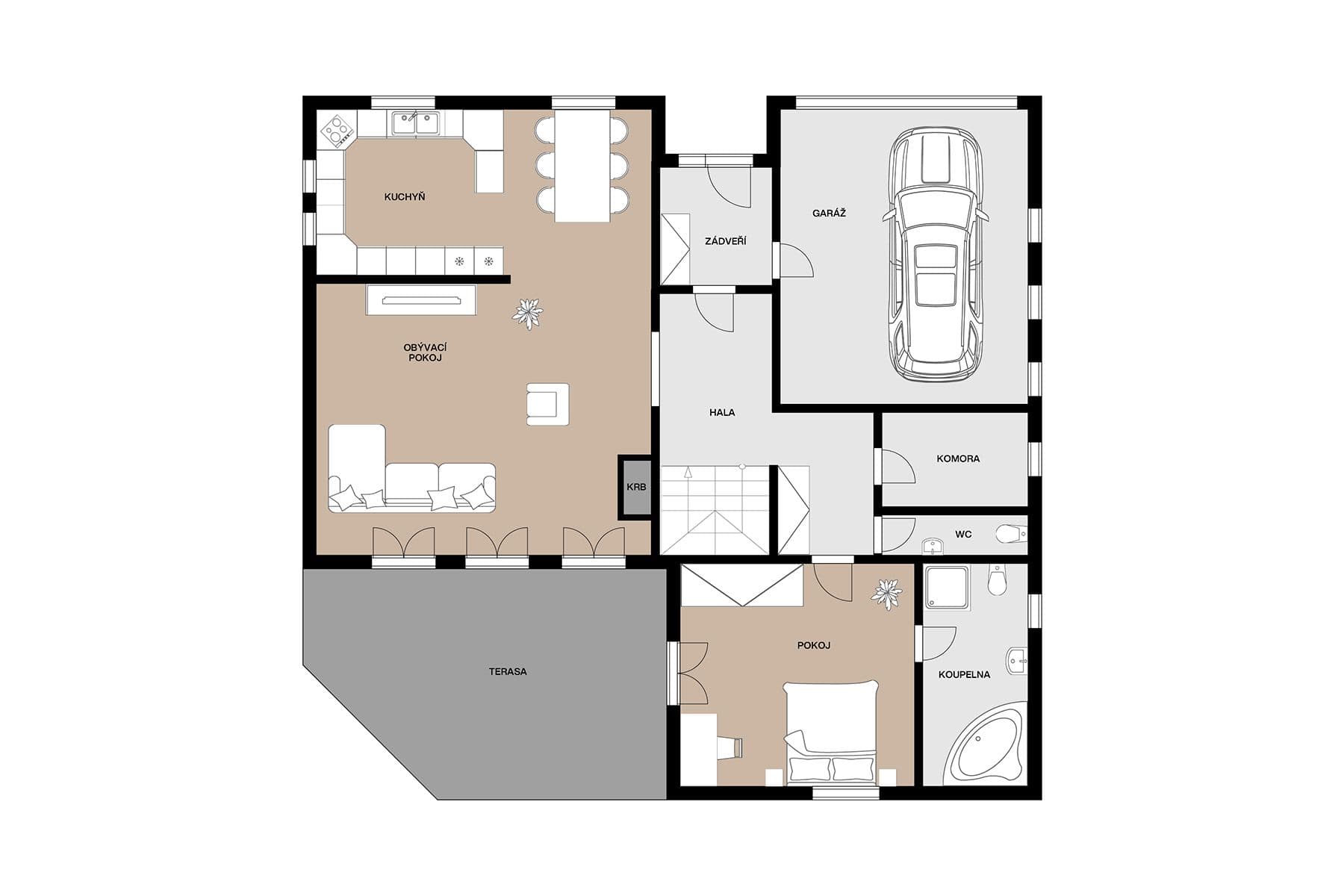 house for sale, 274 m², Karafiátová, Jesenice, Středočeský Region house for sale, 274 m², Karafiátová, Jesenice, Středočeský Region