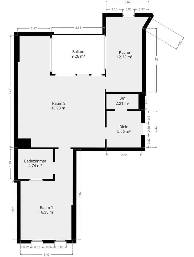2 bedroom flat to rent, 76 m², Leipzig, Saxony 2 bedroom flat to rent, 76 m², Leipzig, Saxony