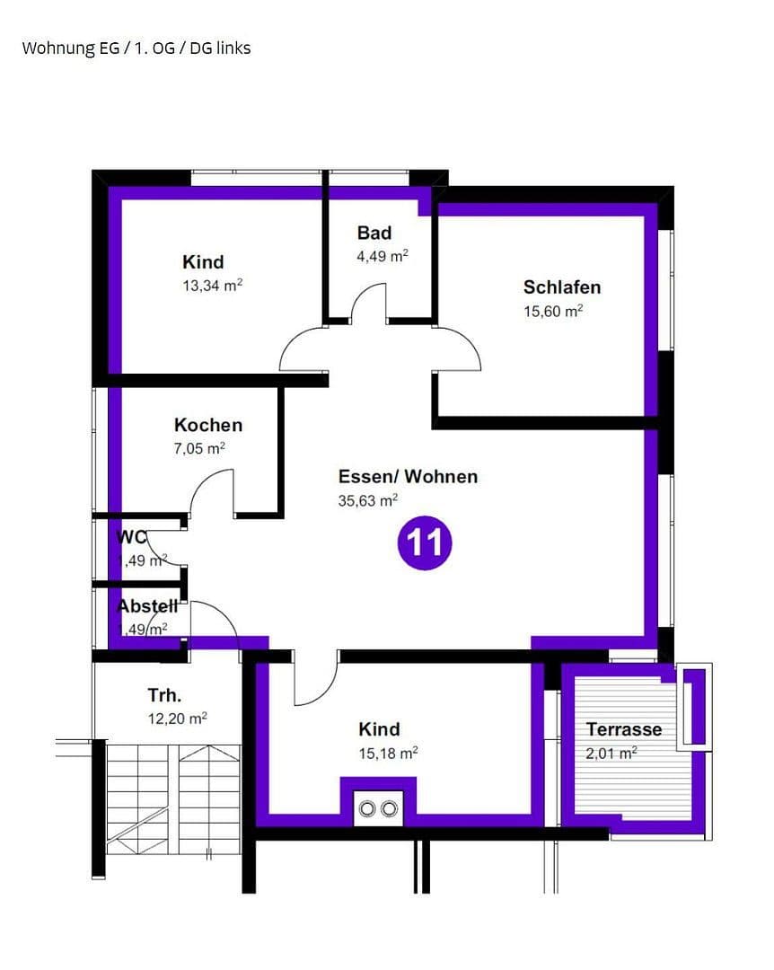 3 bedroom with open-plan kitchen flat to rent, 95 m², Lottstetten, Baden-Württemberg 3 bedroom with open-plan kitchen flat to rent, 95 m², Lottstetten, Baden-Württemberg