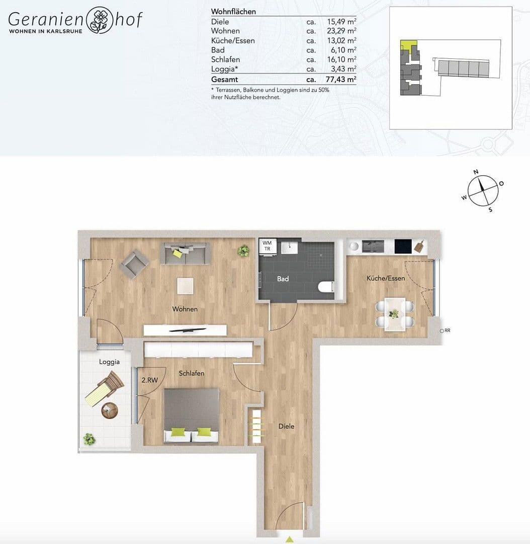 2 bedroom flat to rent, 78 m², Karlsruhe, Baden-Württemberg 2 bedroom flat to rent, 78 m², Karlsruhe, Baden-Württemberg