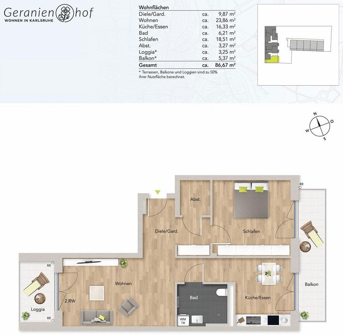 2 bedroom flat to rent, 87 m², Geranienstraße 21, Karlsruhe, Baden-Württemberg 2 bedroom flat to rent, 87 m², Geranienstraße 21, Karlsruhe, Baden-Württemberg