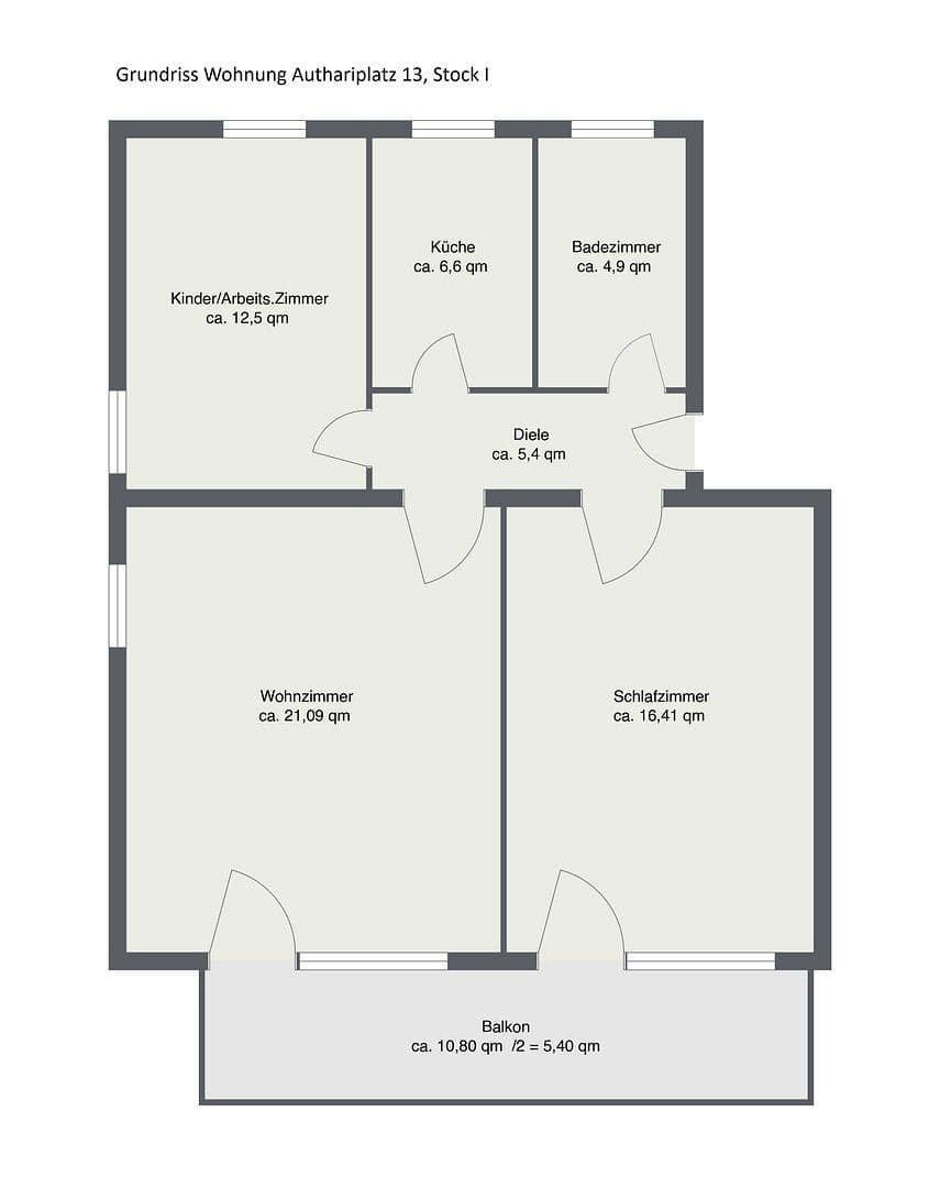 3 bedroom flat for sale, 72 m², Authariplatz 13, München, Bavaria 3 bedroom flat for sale, 72 m², Authariplatz 13, München, Bavaria