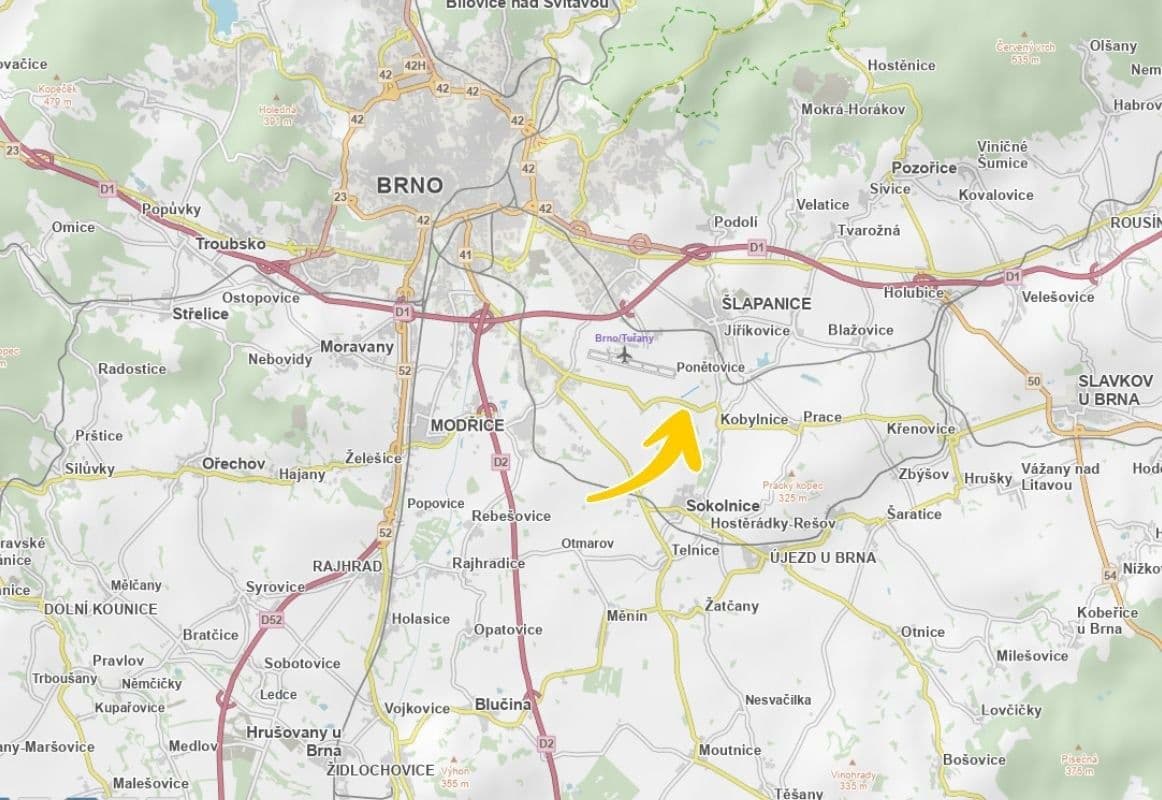 plot for sale, 2,002 m², Šlapanice, Jihomoravský Region plot for sale, 2,002 m², Šlapanice, Jihomoravský Region