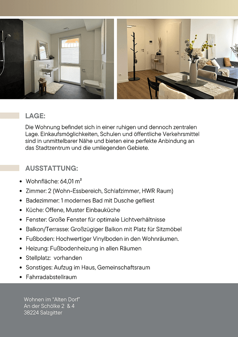 2 bedroom flat for sale, 60 m², An der Schölke 2-4, Salzgitter, Lower Saxony 2 bedroom flat for sale, 60 m², An der Schölke 2-4, Salzgitter, Lower Saxony