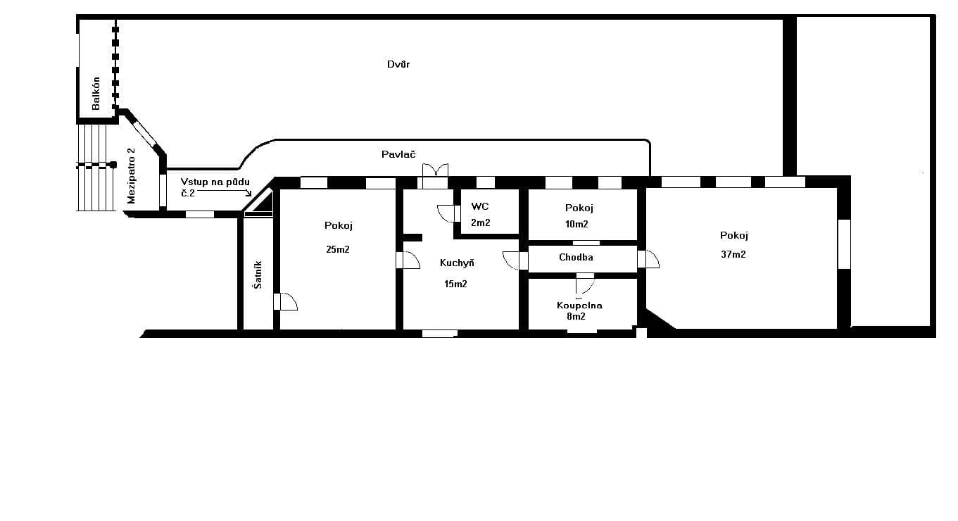 3 bedroom flat to rent, 98 m², Bratislavská, Brno, Jihomoravský Region 3 bedroom flat to rent, 98 m², Bratislavská, Brno, Jihomoravský Region