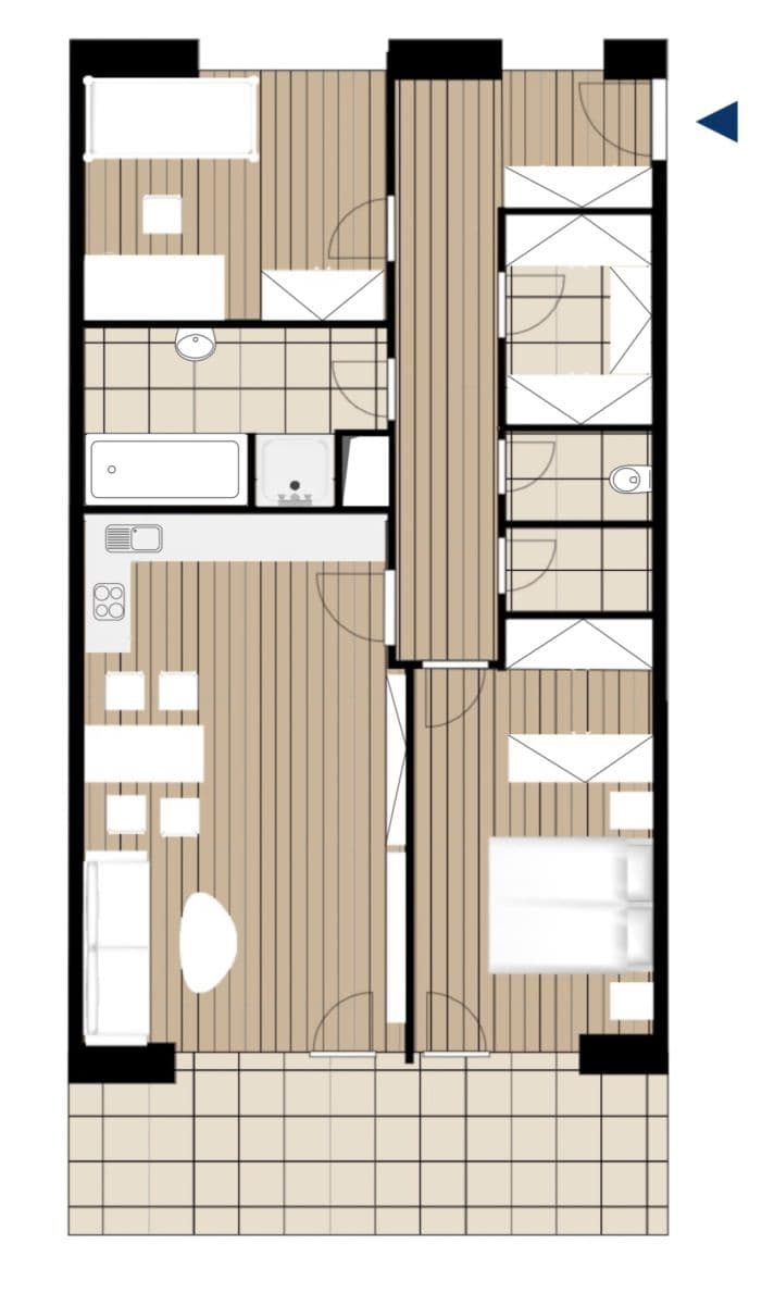 2 bedroom with open-plan kitchen flat for sale, 78 m², Na Roudné, Plzeň, Plzeňský Region 2 bedroom with open-plan kitchen flat for sale, 78 m², Na Roudné, Plzeň, Plzeňský Region