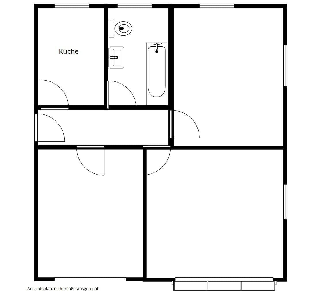 3 bedroom flat to rent, 60 m², Simon-Göring-Str. 7, Creußen, Bavaria 3 bedroom flat to rent, 60 m², Simon-Göring-Str. 7, Creußen, Bavaria