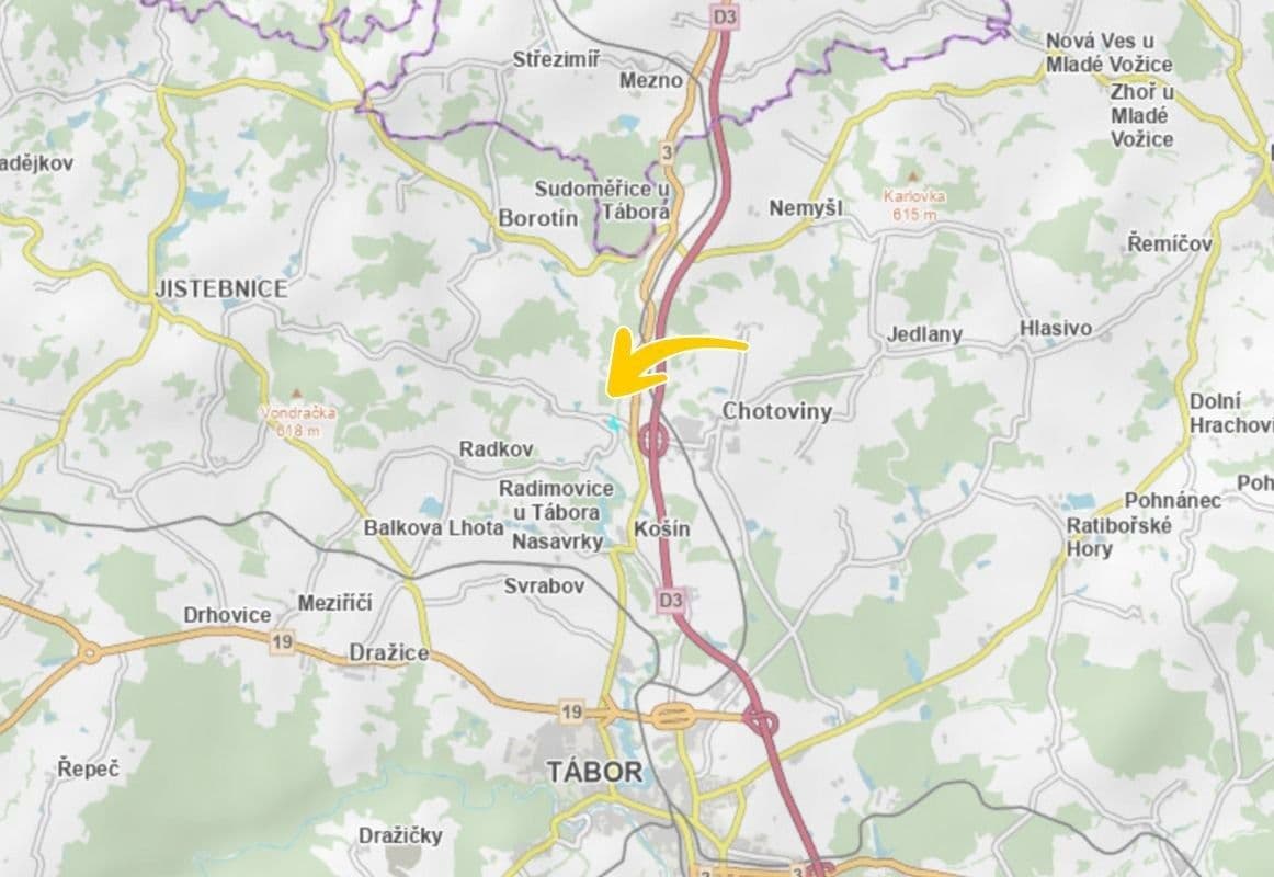plot for sale, 11,922 m², Chotoviny, Jihočeský Region plot for sale, 11,922 m², Chotoviny, Jihočeský Region