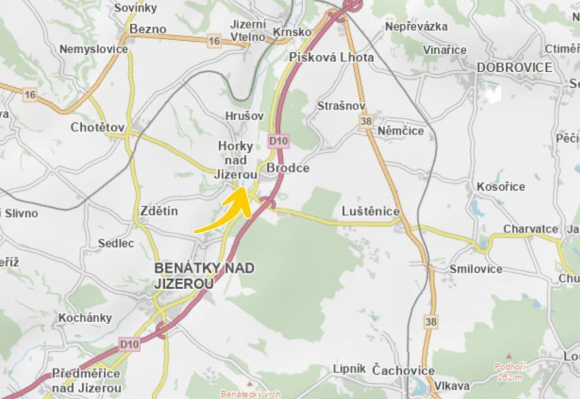 plot for sale, 5,435 m², Brodce, Středočeský Region plot for sale, 5,435 m², Brodce, Středočeský Region