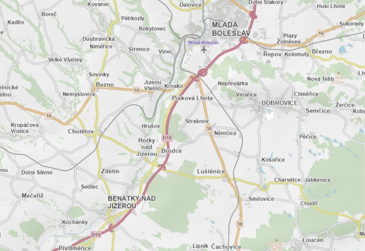 plot for sale, 5,435 m², Brodce, Středočeský Region plot for sale, 5,435 m², Brodce, Středočeský Region