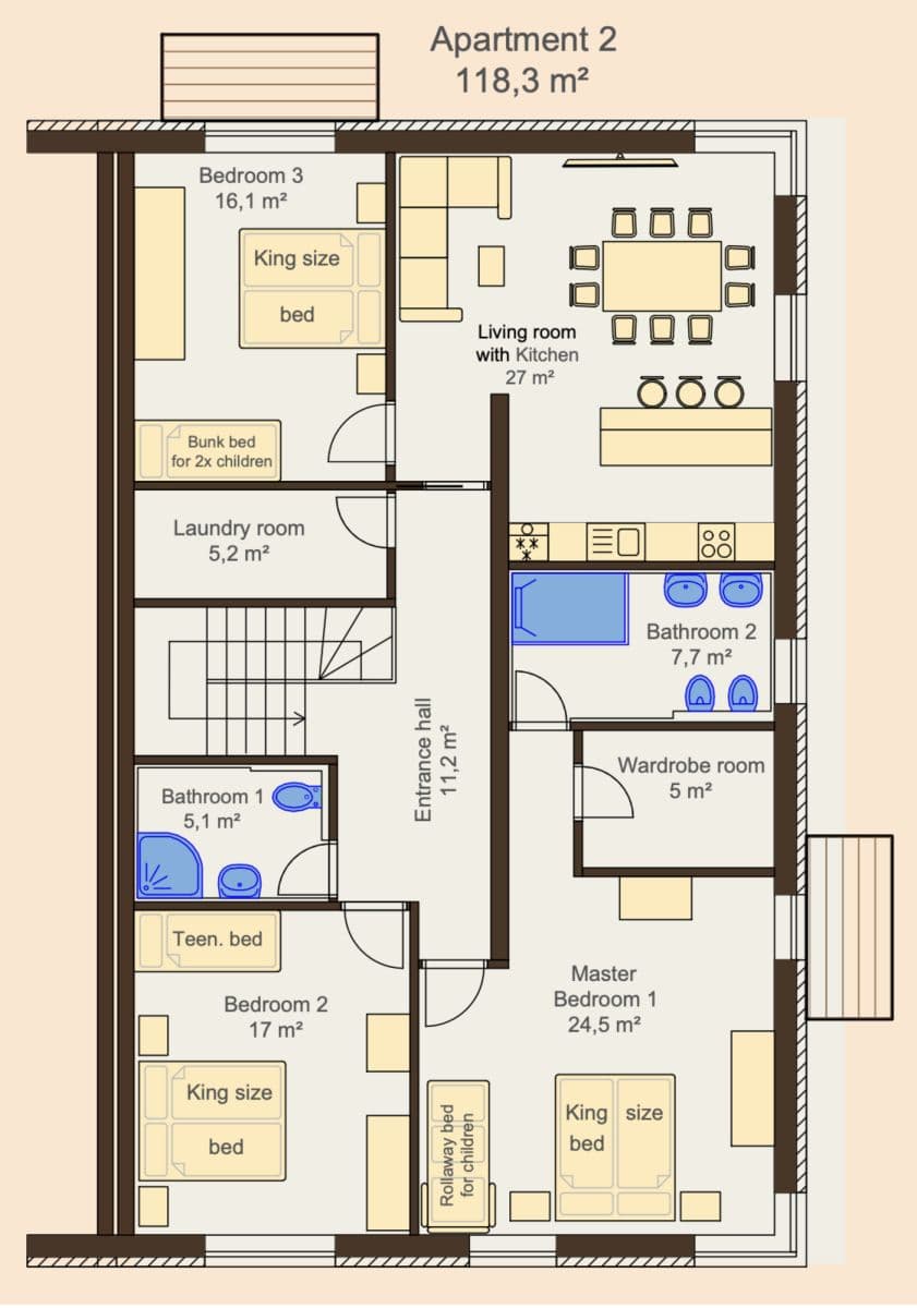 flat to rent, 107 m², Do Chuchle, Prague, Prague flat to rent, 107 m², Do Chuchle, Prague, Prague