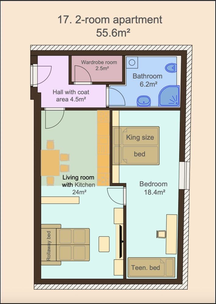 flat to rent, 56 m², Zbraslavská, Prague, Prague flat to rent, 56 m², Zbraslavská, Prague, Prague