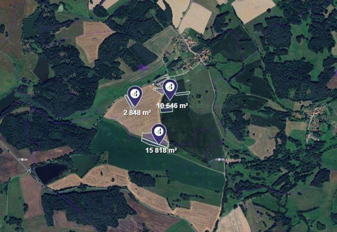 plot for sale, 10,992 m², Hrazany, Jihočeský Region plot for sale, 10,992 m², Hrazany, Jihočeský Region