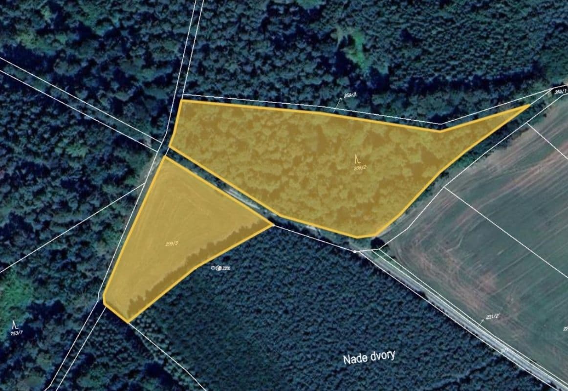 plot for sale, 7,381 m², Hrazany, Jihočeský Region plot for sale, 7,381 m², Hrazany, Jihočeský Region