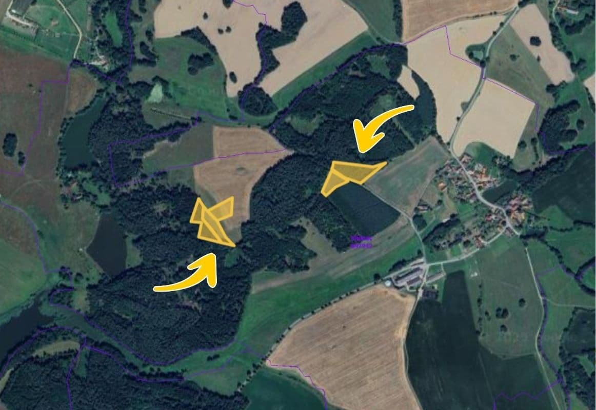 plot for sale, 7,381 m², Hrazany, Jihočeský Region plot for sale, 7,381 m², Hrazany, Jihočeský Region