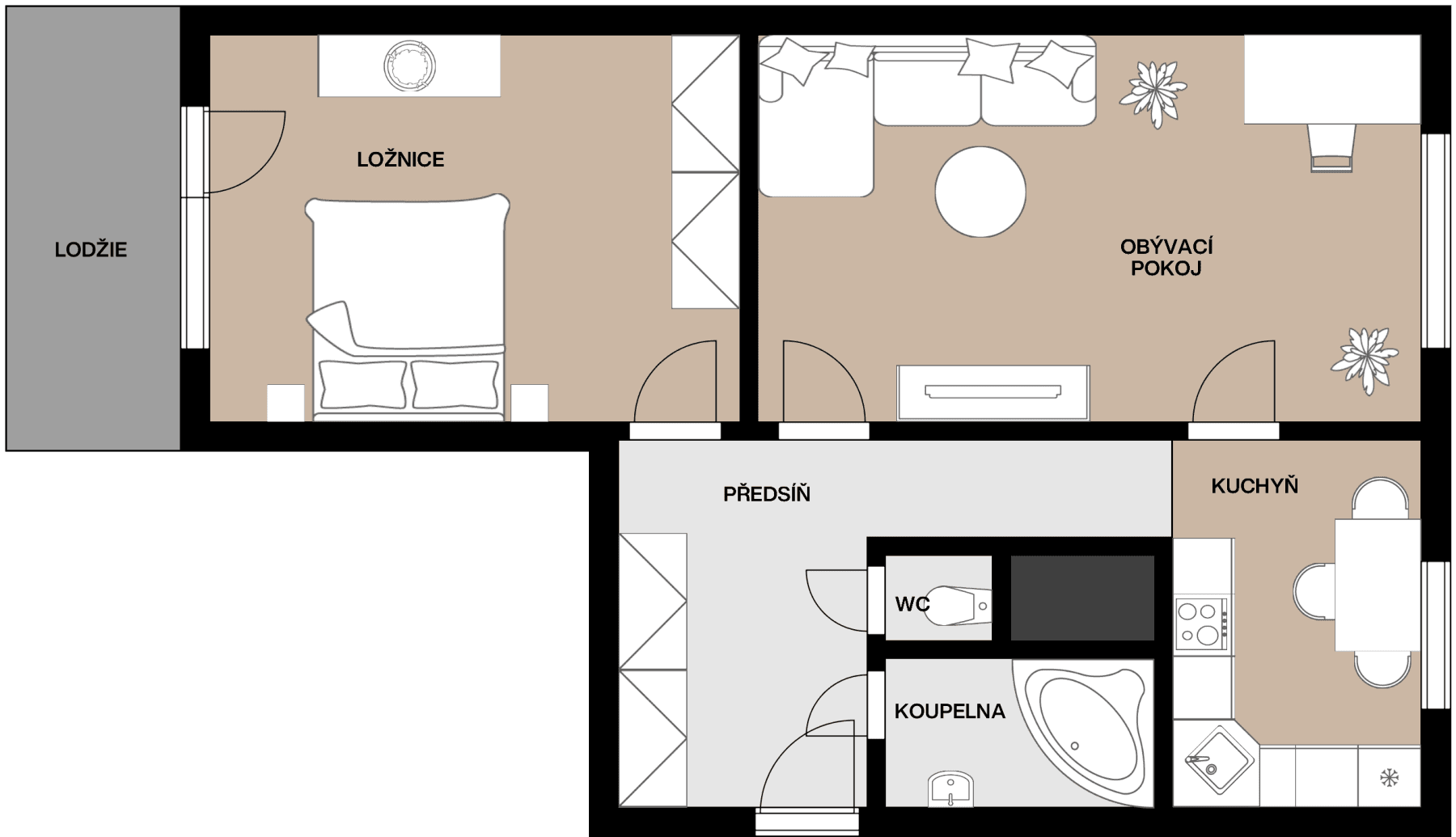 2 bedroom flat for sale, 60 m², Krátká, Milovice, Středočeský Region 2 bedroom flat for sale, 60 m², Krátká, Milovice, Středočeský Region
