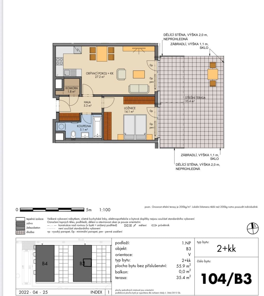 1 bedroom with open-plan kitchen flat to rent, 56 m², Čakovická, Prague, Prague 1 bedroom with open-plan kitchen flat to rent, 56 m², Čakovická, Prague, Prague
