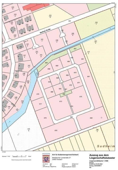 plot for sale, 496 m², Stettiner Straße 48, Hofgeismar, Hesse plot for sale, 496 m², Stettiner Straße 48, Hofgeismar, Hesse