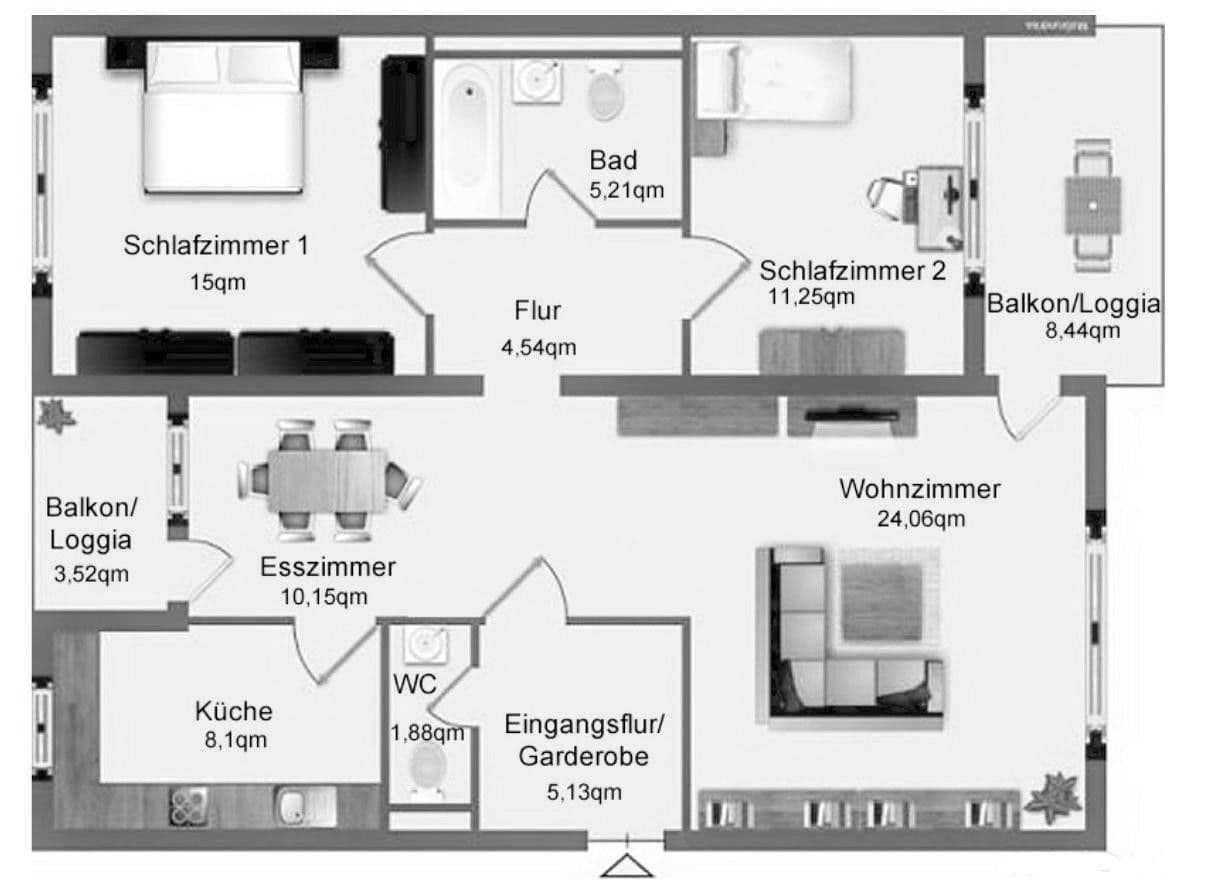 2 bedroom with open-plan kitchen flat to rent, 91 m², Eppstein, Hesse 2 bedroom with open-plan kitchen flat to rent, 91 m², Eppstein, Hesse