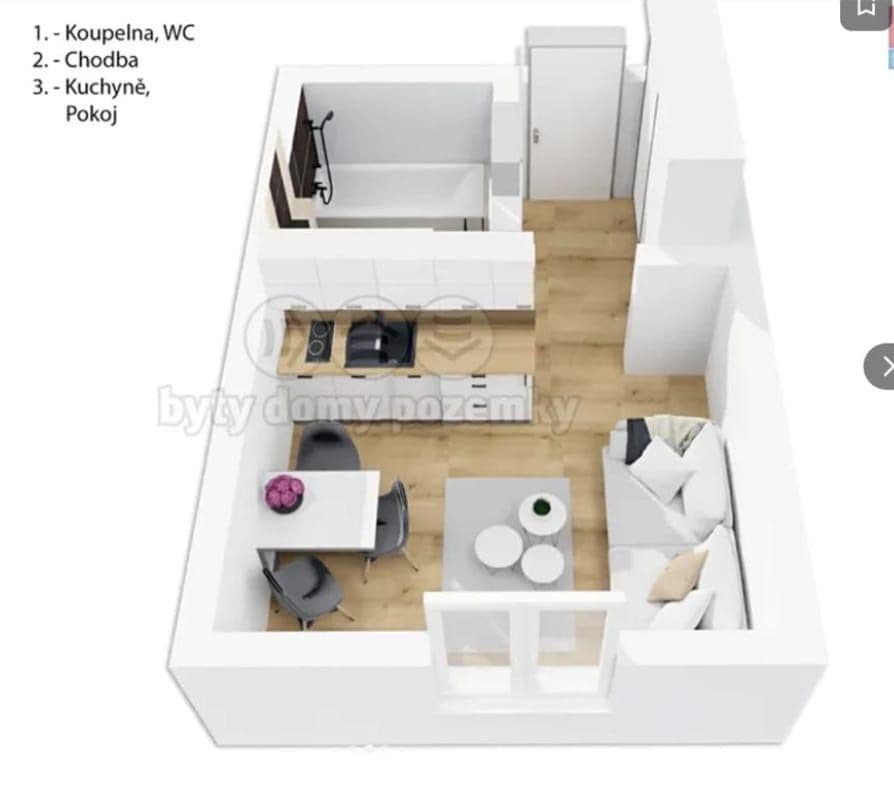 Small studio flat to rent, 21 m², Suchdolské náměstí, Prague, Prague Small studio flat to rent, 21 m², Suchdolské náměstí, Prague, Prague