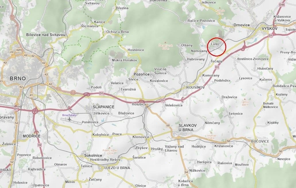 plot for sale, 923 m², Luleč, Jihomoravský Region plot for sale, 923 m², Luleč, Jihomoravský Region