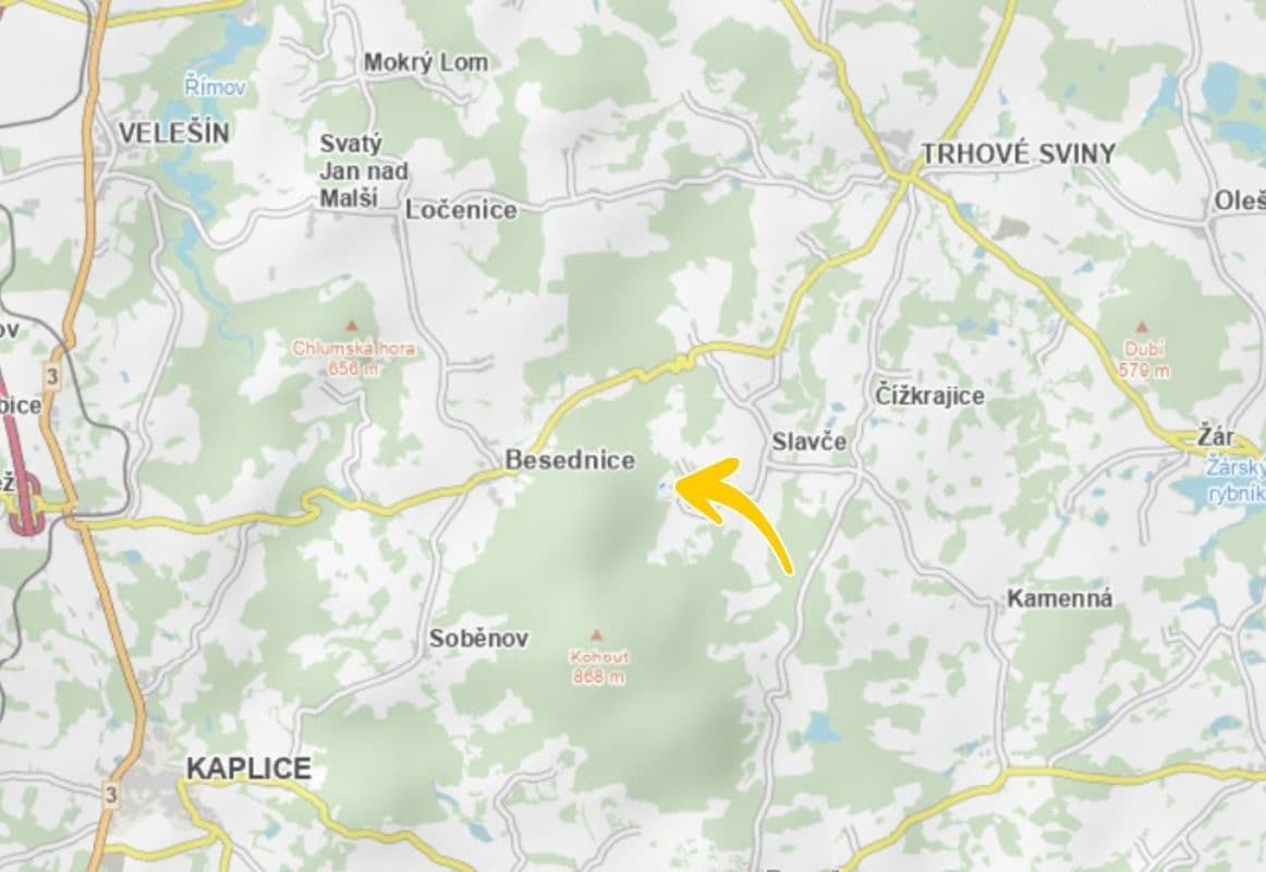 plot for sale, 2,006 m², Slavče, Jihočeský Region plot for sale, 2,006 m², Slavče, Jihočeský Region