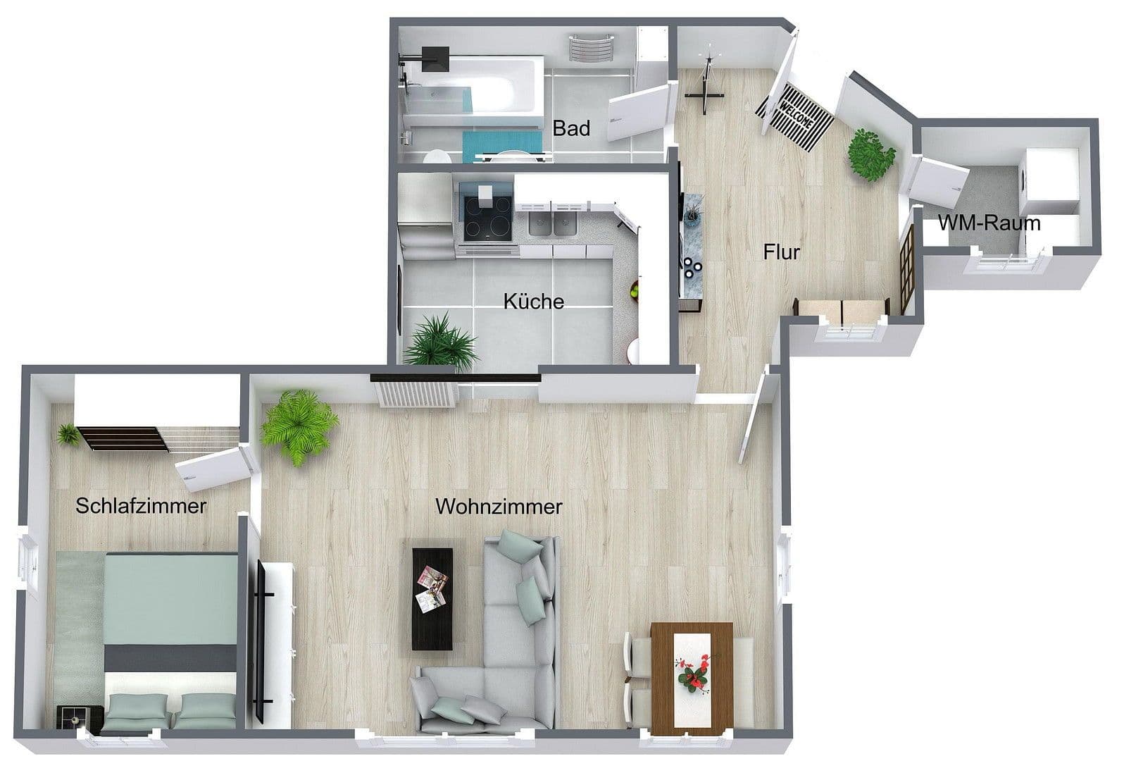2 bedroom flat to rent, 53 m², Schäferstraße 1, Waldenburg, Saxony 2 bedroom flat to rent, 53 m², Schäferstraße 1, Waldenburg, Saxony