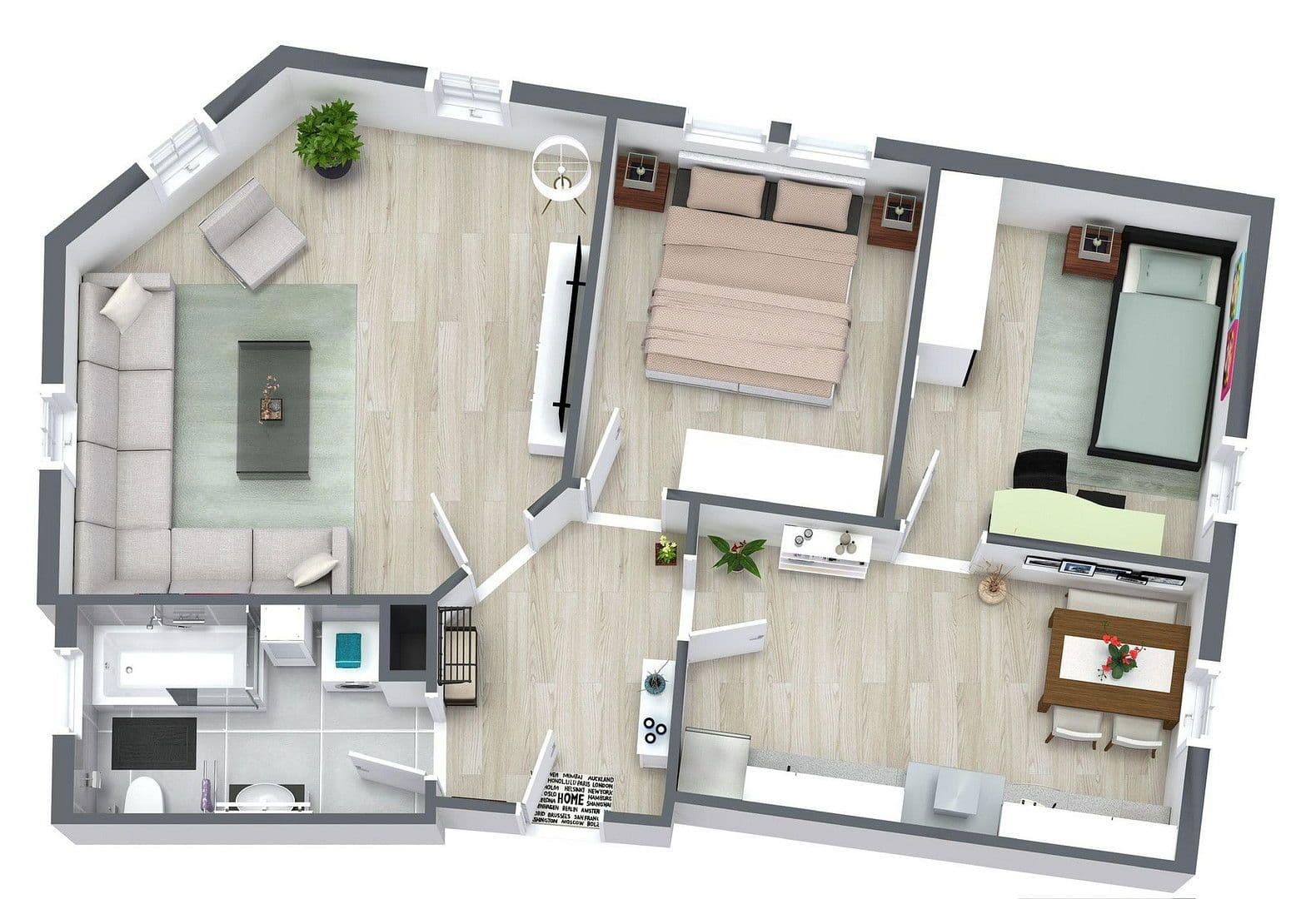 3 bedroom flat to rent, 62 m², Luise-Zietz-Straße 2, Zwickau, Saxony 3 bedroom flat to rent, 62 m², Luise-Zietz-Straße 2, Zwickau, Saxony