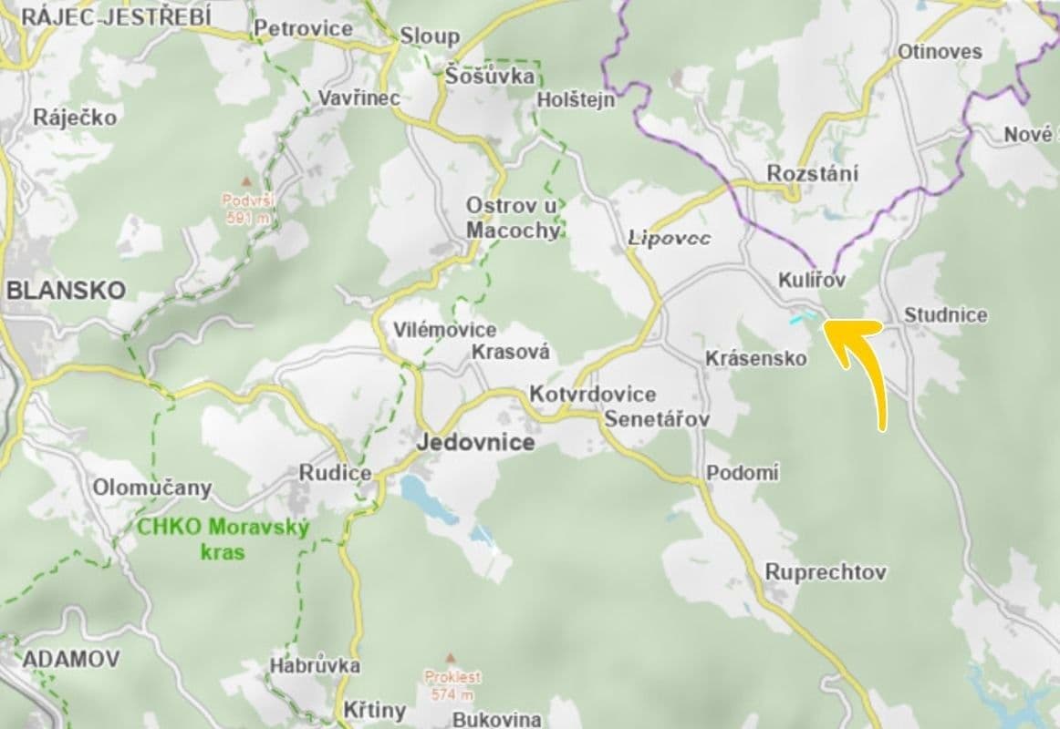 plot for sale, 1,581 m², Kulířov, Jihomoravský Region plot for sale, 1,581 m², Kulířov, Jihomoravský Region