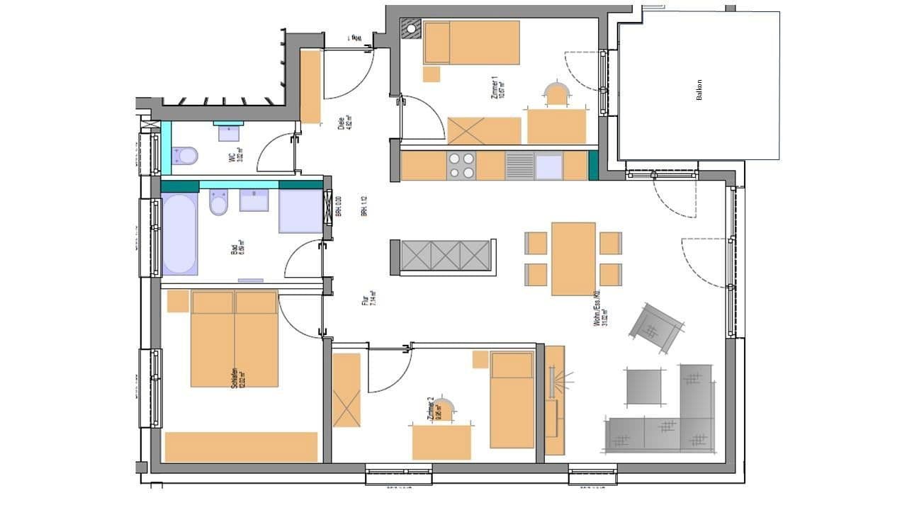 4 bedroom flat to rent, 91 m², Grafenau, Baden-Württemberg 4 bedroom flat to rent, 91 m², Grafenau, Baden-Württemberg