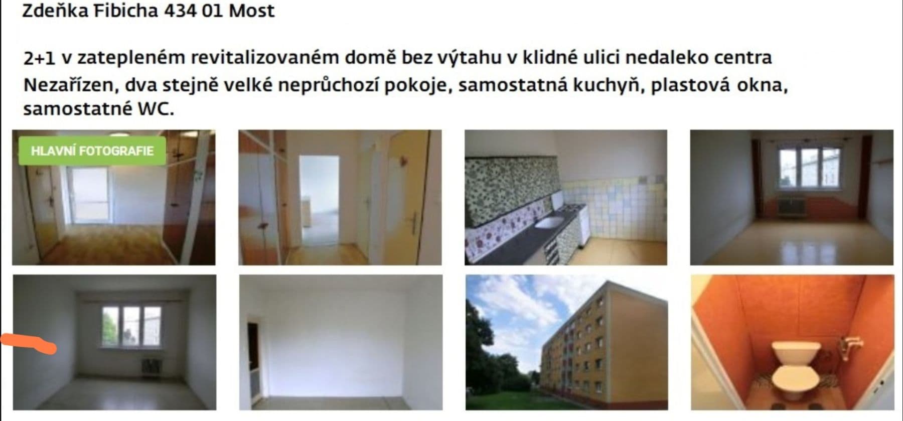 2 bedroom flat for sale, 54 m², Jaroslava Vrchlického, Most, Ústecký Region 2 bedroom flat for sale, 54 m², Jaroslava Vrchlického, Most, Ústecký Region