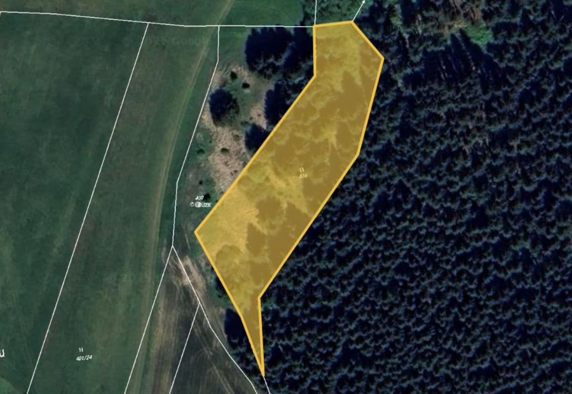 plot for sale, 4,409 m², Líšná, Vysočina Region plot for sale, 4,409 m², Líšná, Vysočina Region