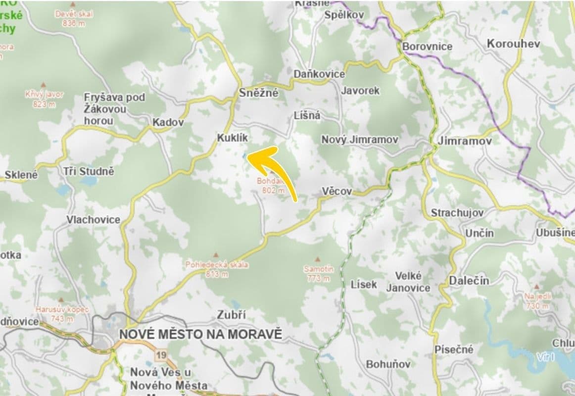plot for sale, 4,409 m², Líšná, Vysočina Region plot for sale, 4,409 m², Líšná, Vysočina Region