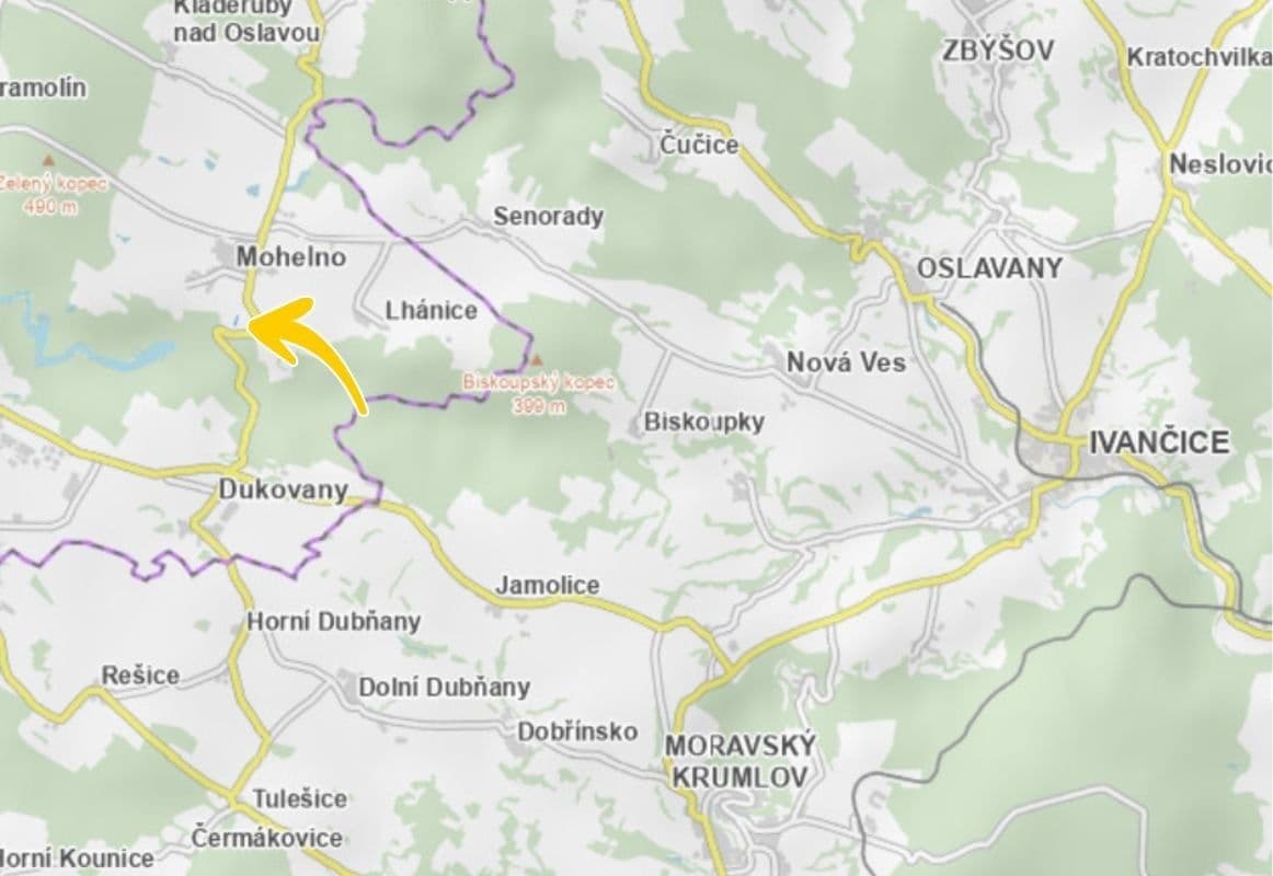 plot for sale, 1,060 m², Mohelno, Vysočina Region plot for sale, 1,060 m², Mohelno, Vysočina Region