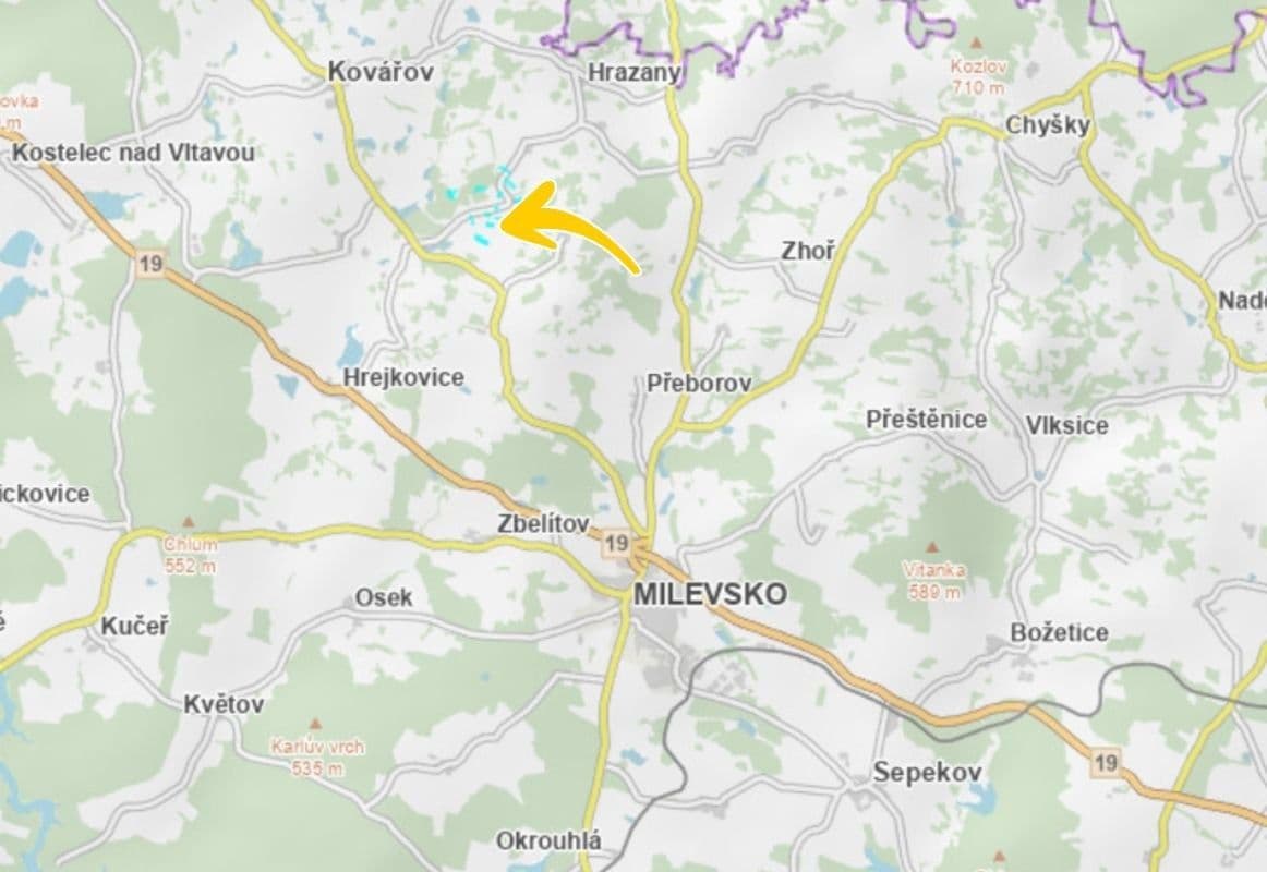 plot for sale, 438 m², Hrazany, Jihočeský Region plot for sale, 438 m², Hrazany, Jihočeský Region