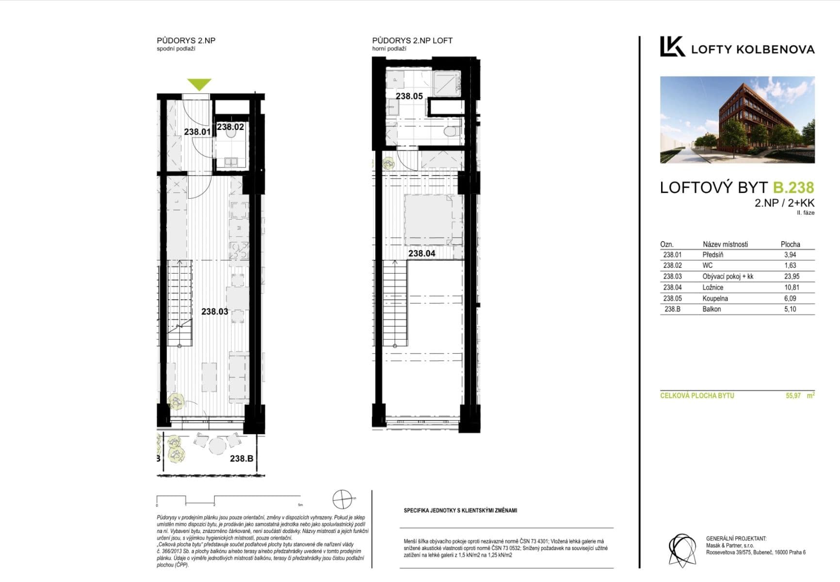 1 bedroom with open-plan kitchen flat to rent, 56 m², Kolbenova, Prague, Prague 1 bedroom with open-plan kitchen flat to rent, 56 m², Kolbenova, Prague, Prague